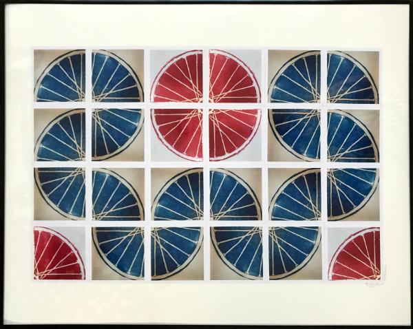 24 Freewheelin' TWENTY FOUR (red/blue 4x6 squares),