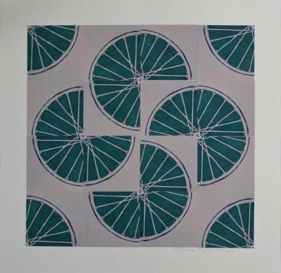 4.Freewheelin' Four  (Green 4 sq x4 sqs) Not available/Private Collection