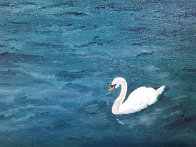 *Singular Beauty, Swan ,Lake Lucerne (private collection)