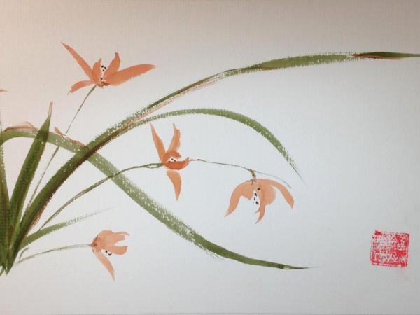 20x16"  Mt.  Flowers,gold five (sold/private collection)